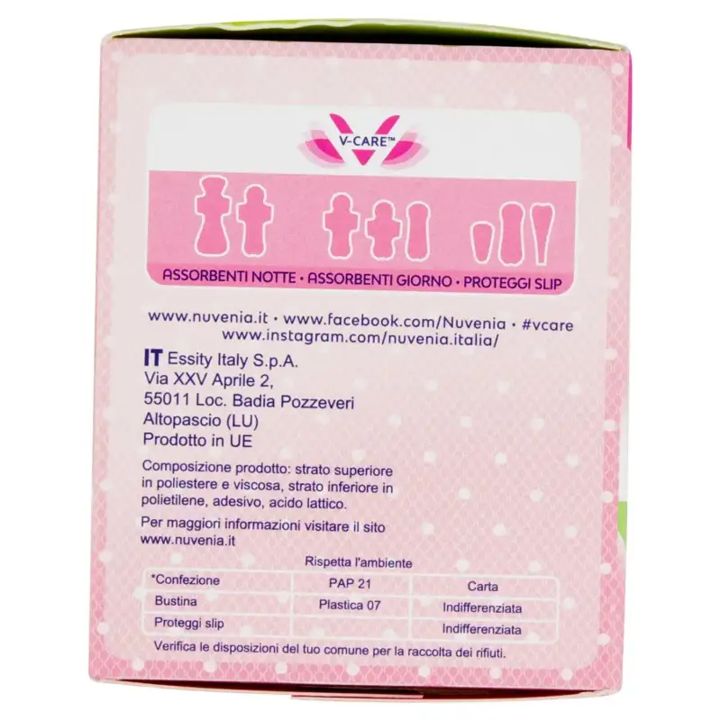 Nuvenia Protectoare Foarte Subtire pentru Chiloti 32 Plicuri Bax 12 buc.